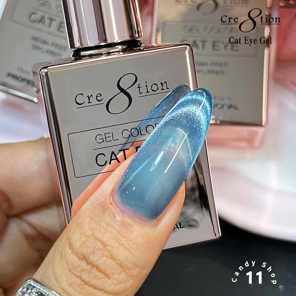 Cre8tion Cat Eye Candy Shop Gel Kit – 12 Colors, 0.5 fl oz (15 mL) Each