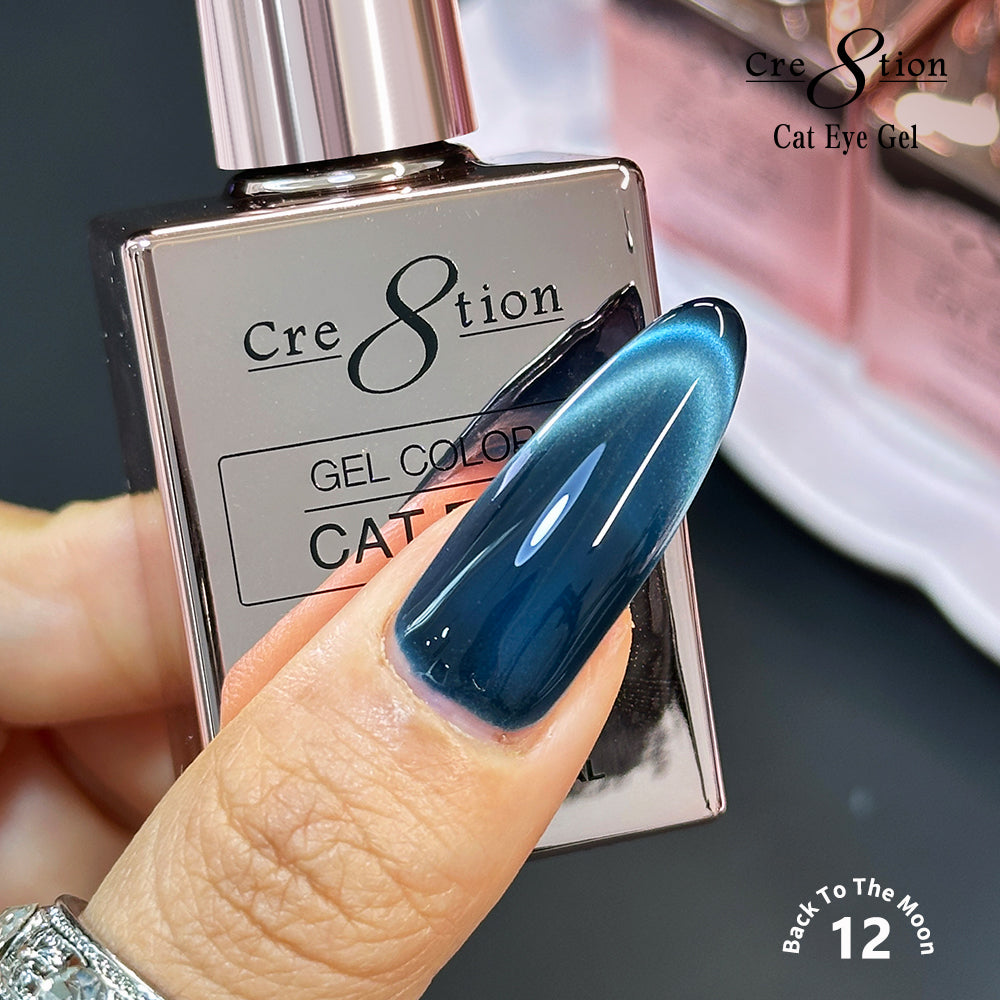 Cre8tion Back To The Moon Cat Eye Gel Kit – 12 Colors, 0.5 fl oz (15 mL) Each