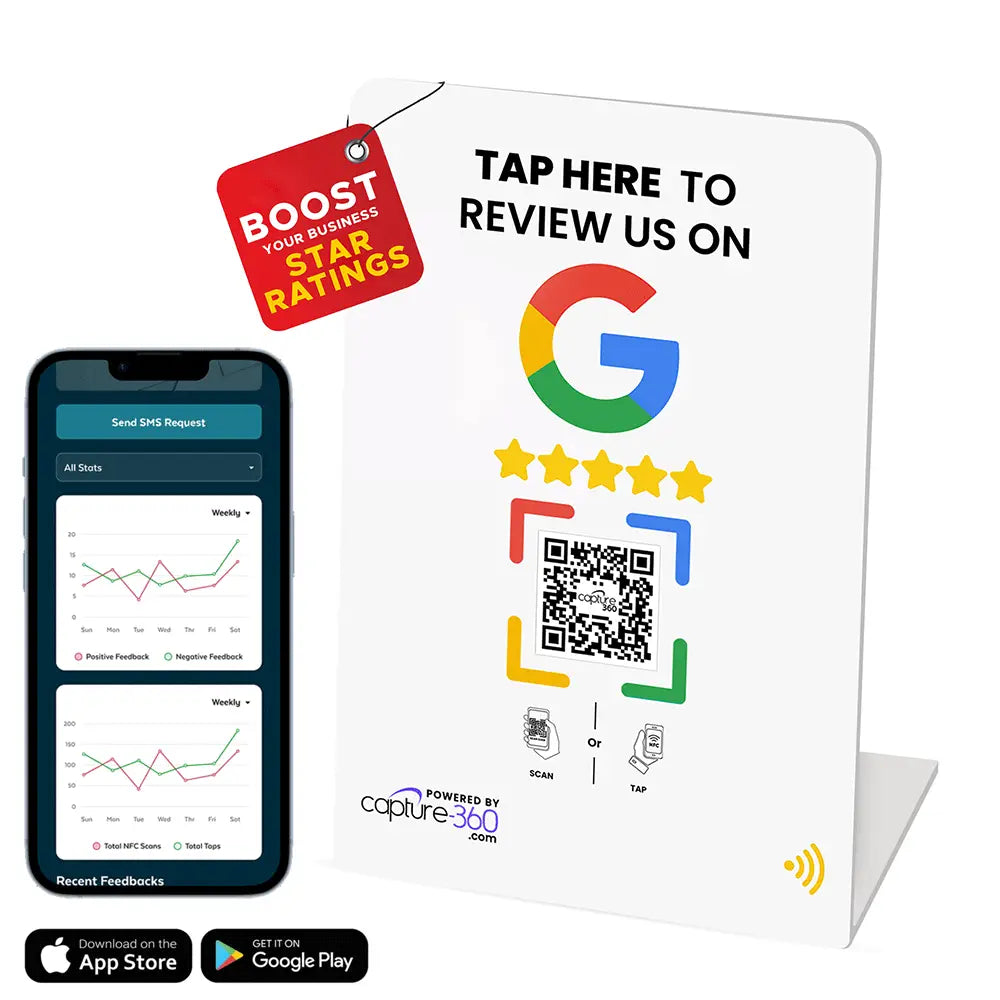 Google Review Stand by Capture 360