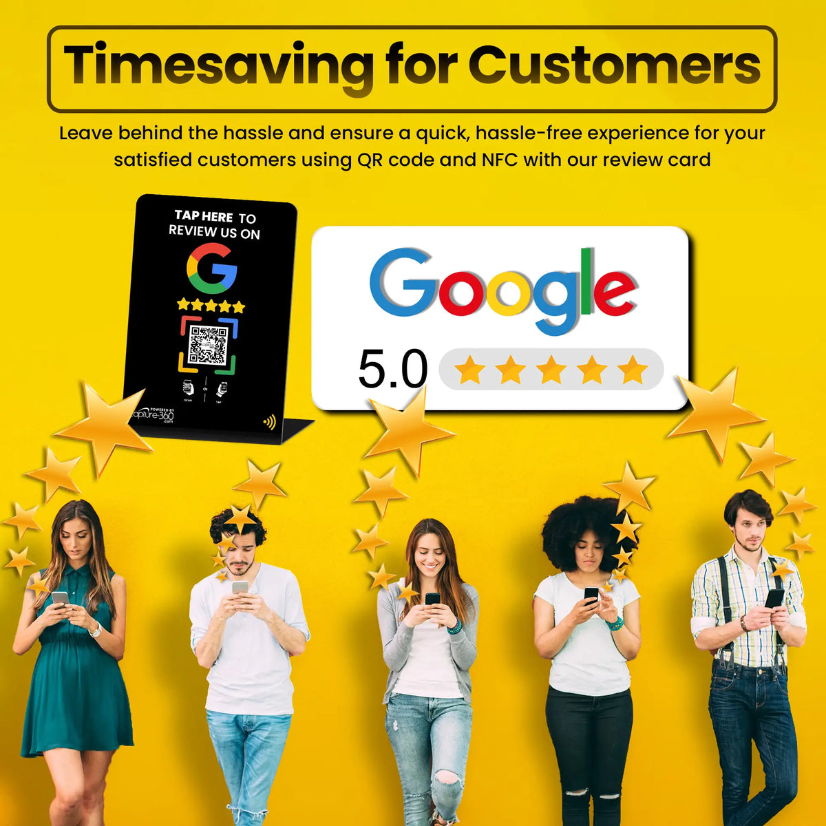 Google Review Stand by Capture 360