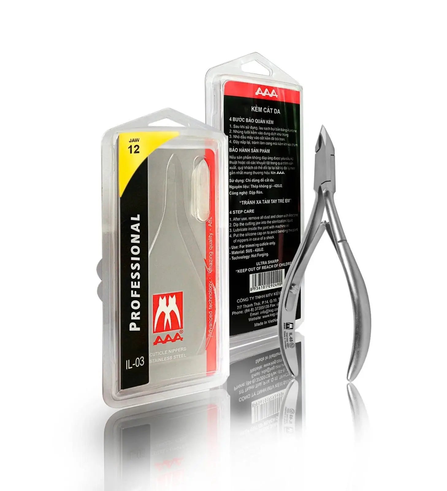 AAA Stainless Steel PRO Cuticle Nippers