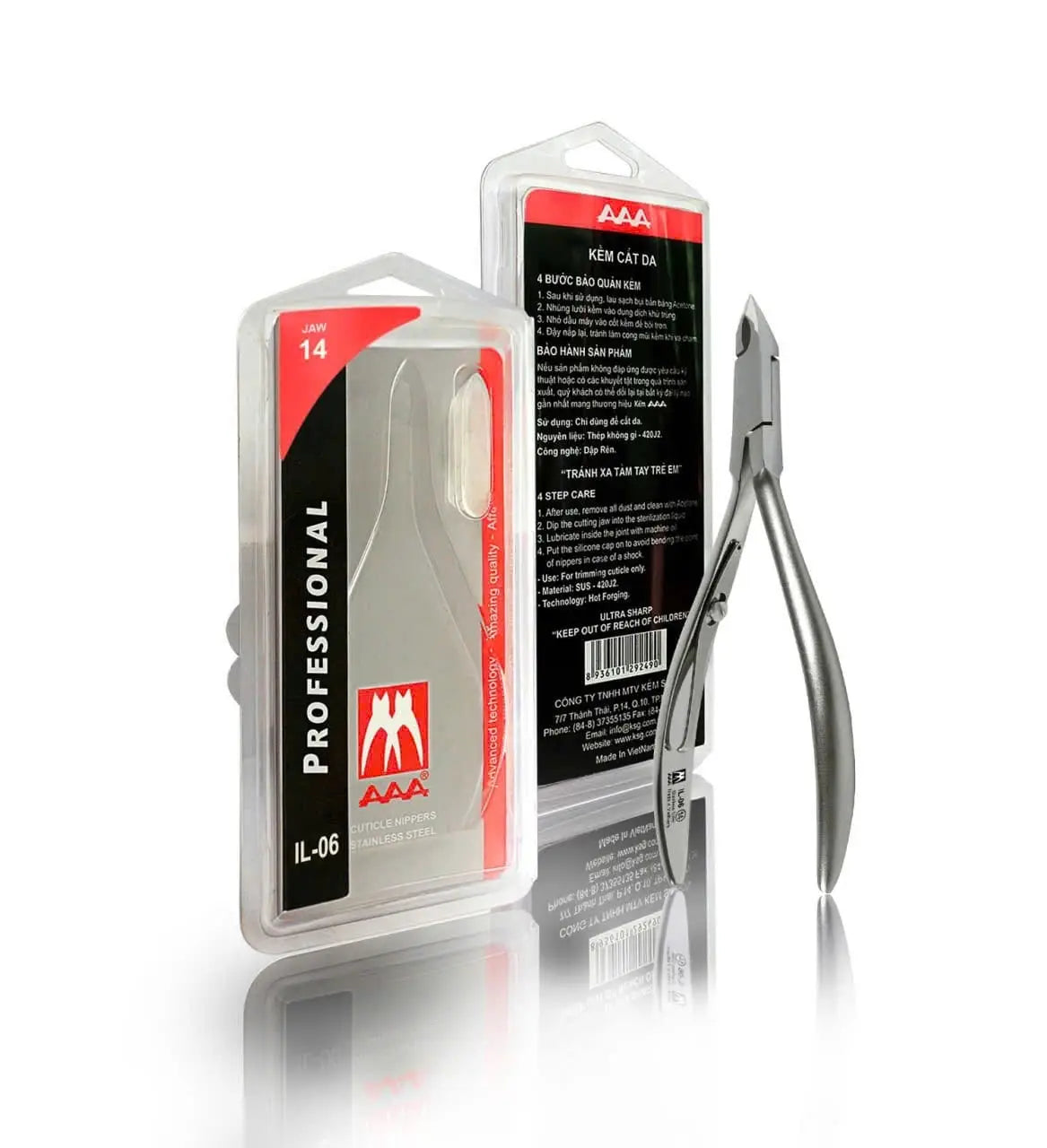 AAA Stainless Steel PRO Cuticle Nippers