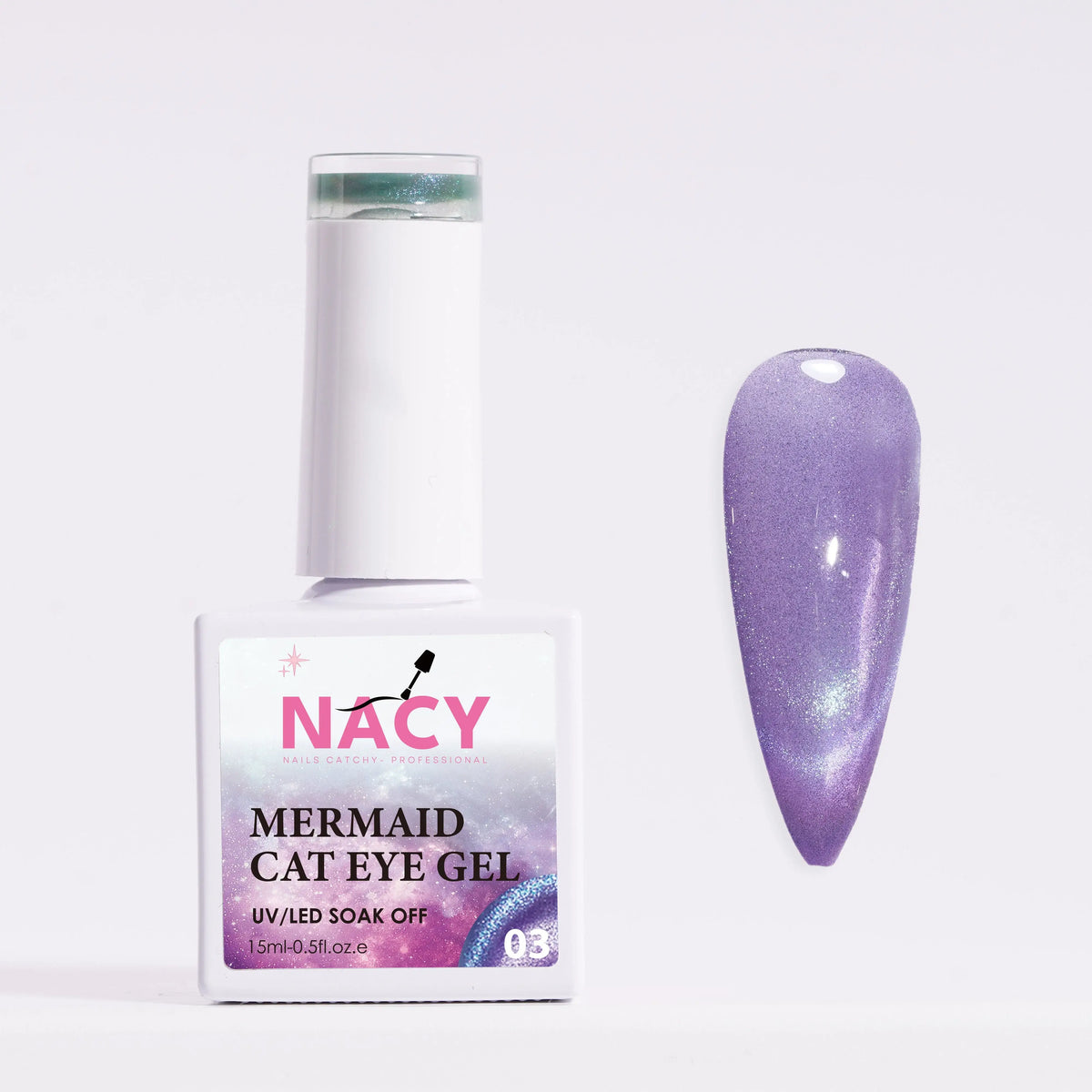 Nacy Mermaid Double Line Cat Eye Gel 0.5oz - 24 colors