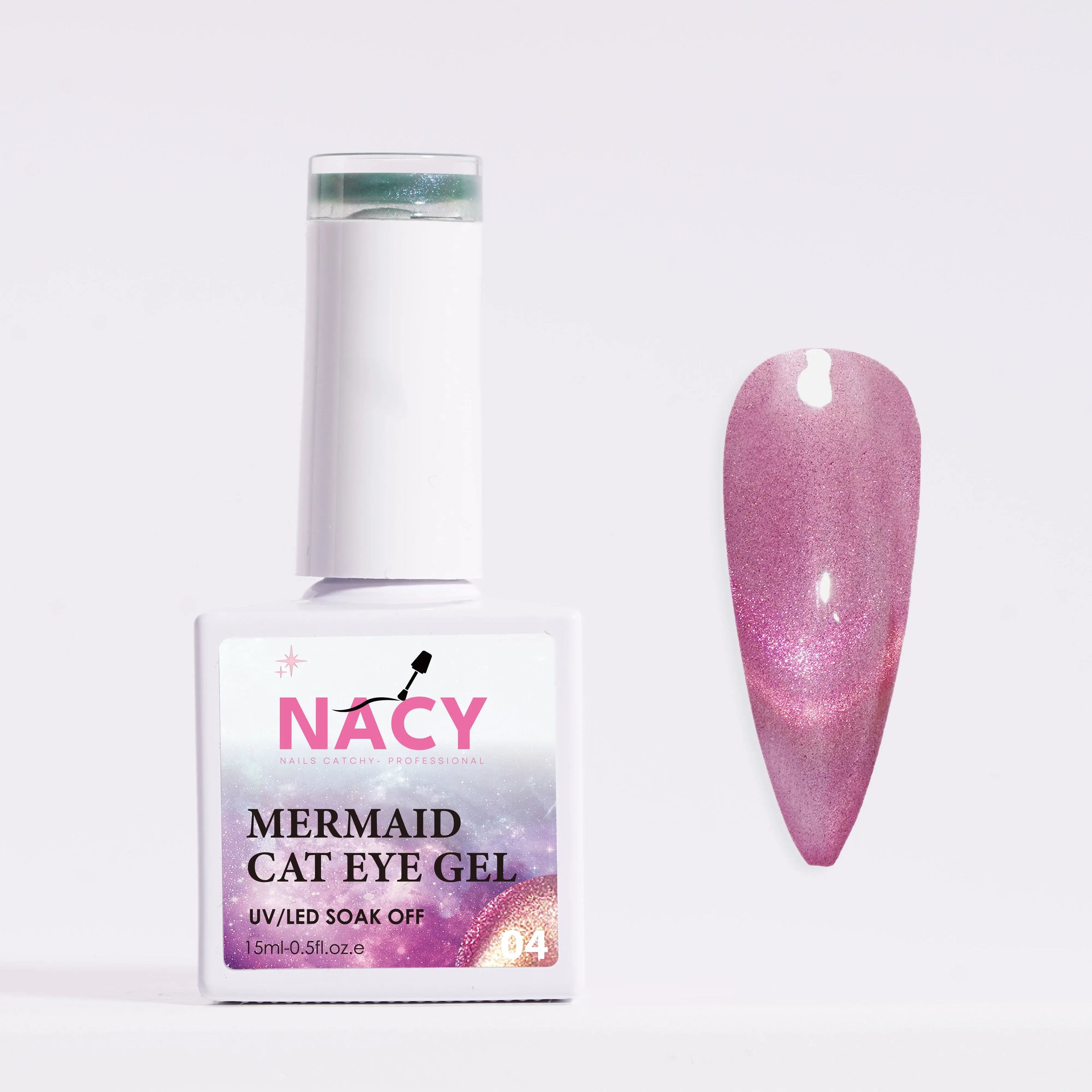 Nacy Mermaid Double Line Cat Eye Gel 0.5oz - 24 colors