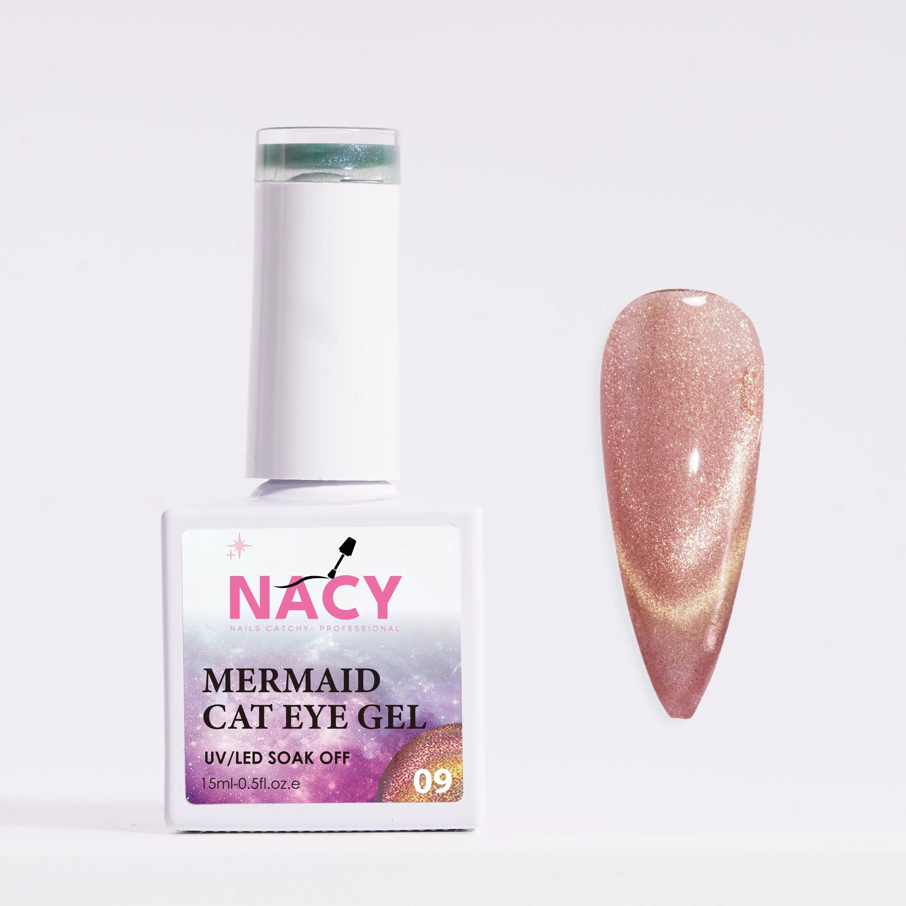 Nacy Mermaid Double Line Cat Eye Gel 0.5oz - 24 colors