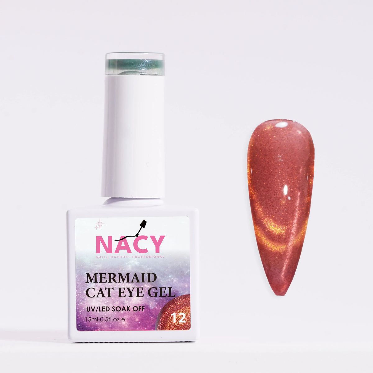 Nacy Mermaid Double Line Cat Eye Gel 0.5oz - 24 colors