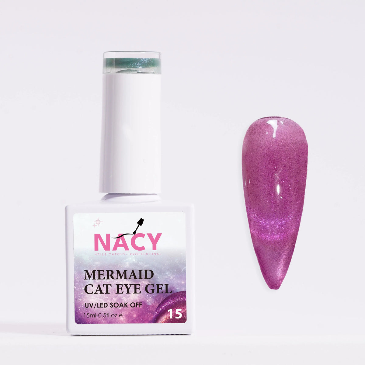 Nacy Mermaid Double Line Cat Eye Gel 0.5oz - 24 colors