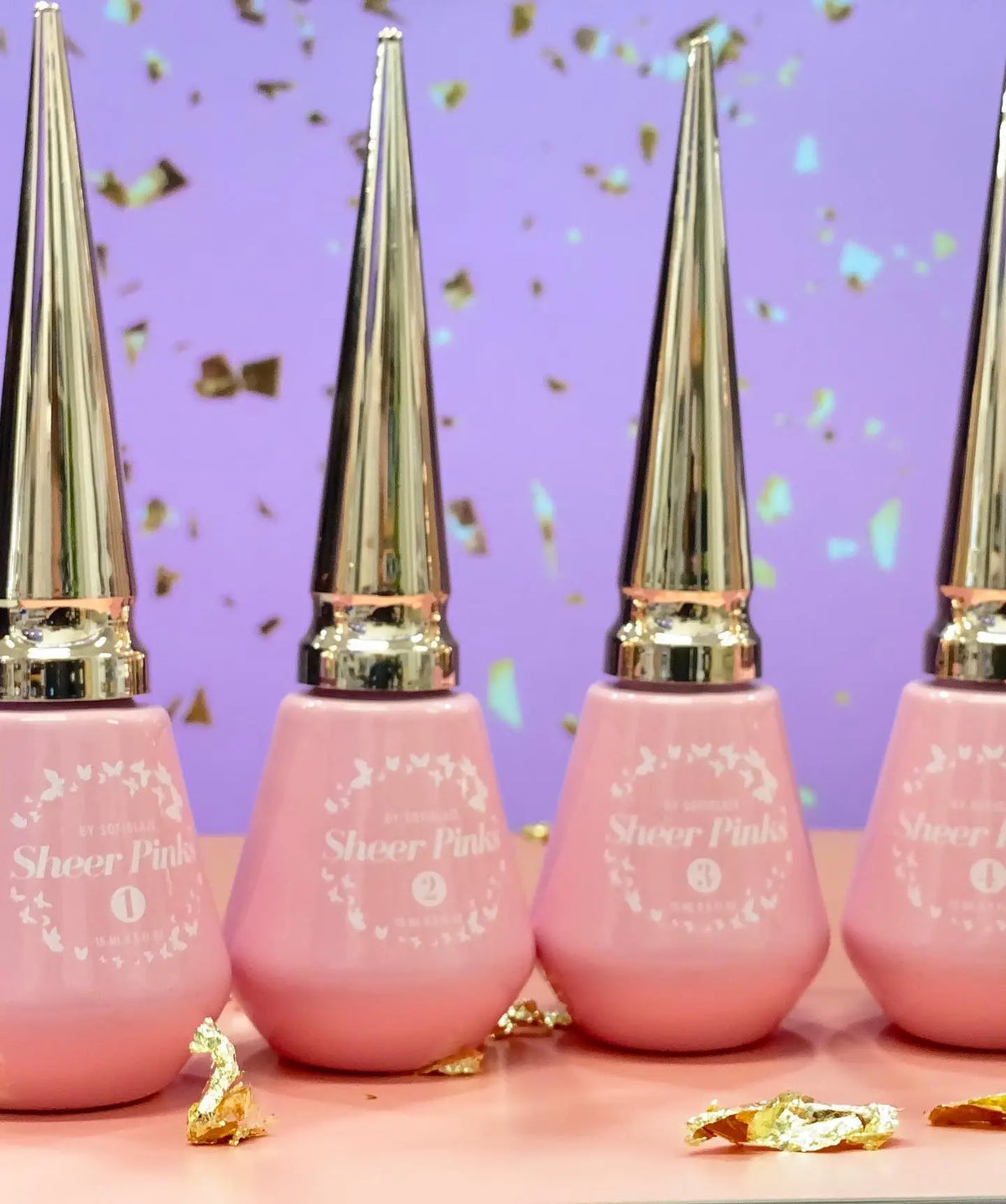 SOFIGLAZE Sheer Pink Gel Color Collection - 15 shades available