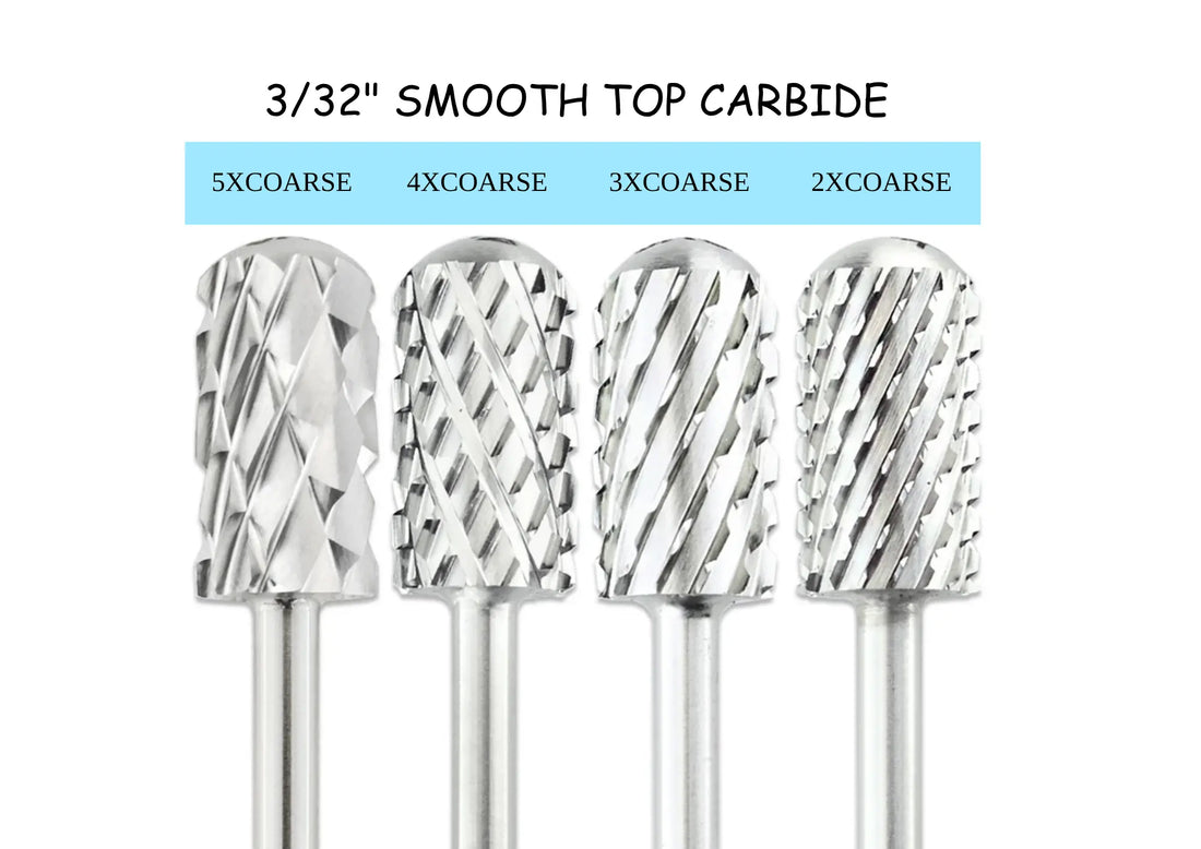 3/32" Smooth Head Safety Drill Bit Large Barrel Silver Carbide Bit (F - 5XC)