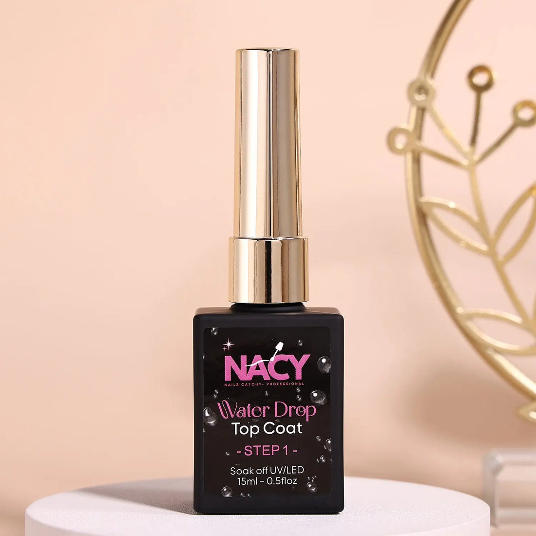 Nacy Water Drop Cat Eye Gel 0.5oz Top Coat-2 Steps Set