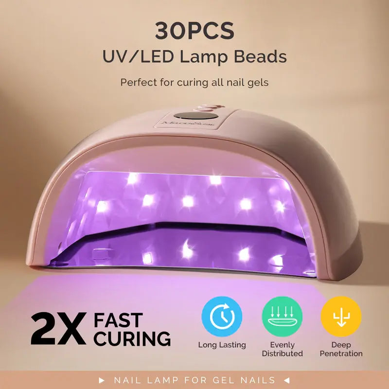 MelodySusie P-PLUS30GT Rechargeable Cordless UV/LED Nail Lamp
