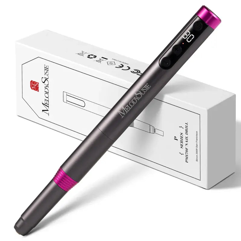 MelodySusie PM170F Pen-Shaped Ultra-Slim Rechargeable Nail Drill 30,000RPM
