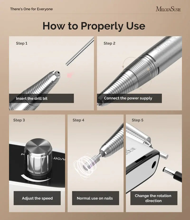 MelodySusie Scamander Rechargeable Nail Drill 30,000RPM