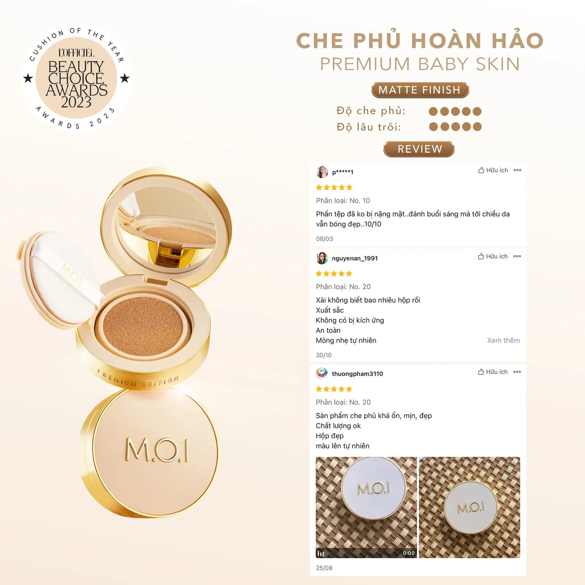 Phấn Nước M.O.I - Cushion 12g