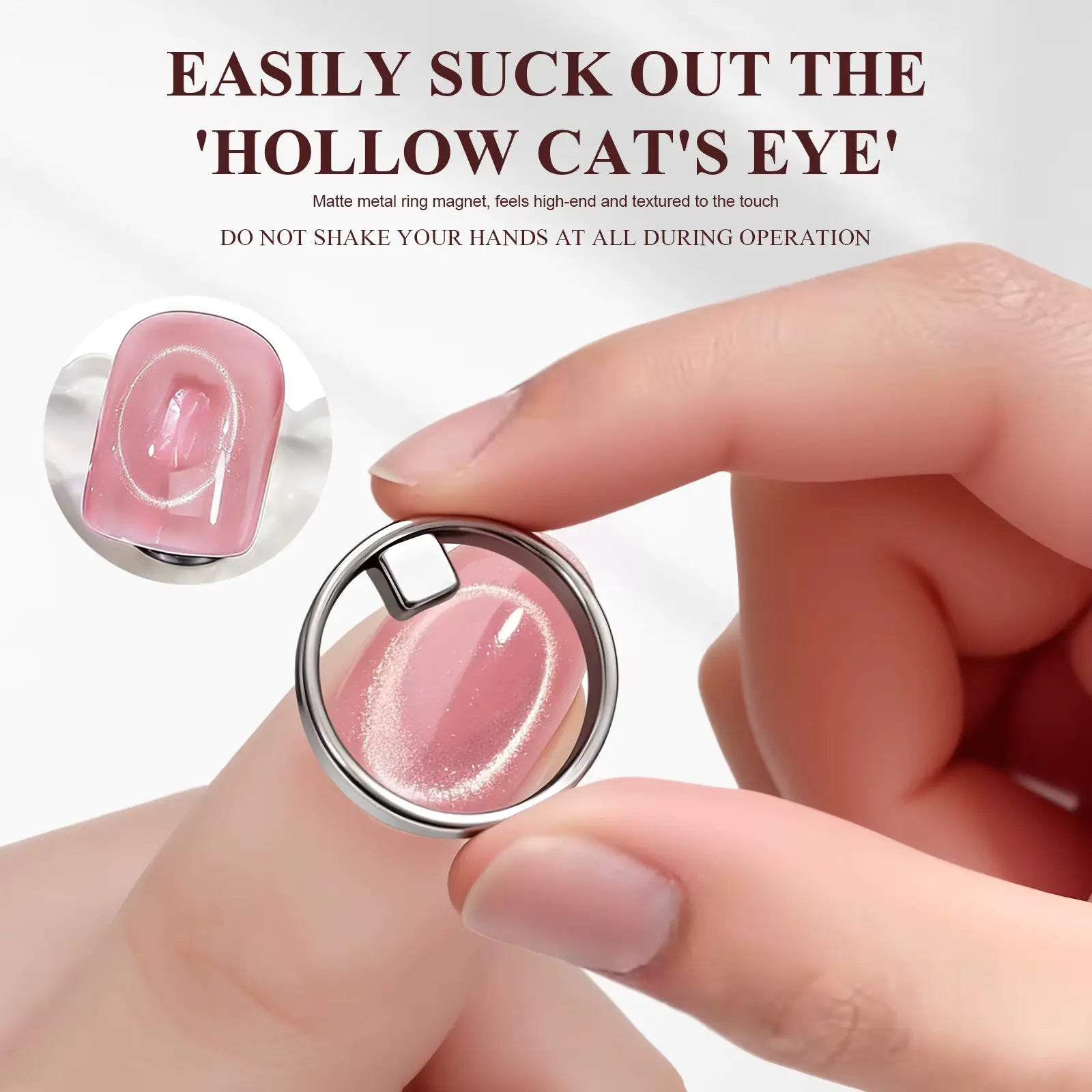 2 Sets Cat Eye Magnets - Ring & Cube Set (4pcs)