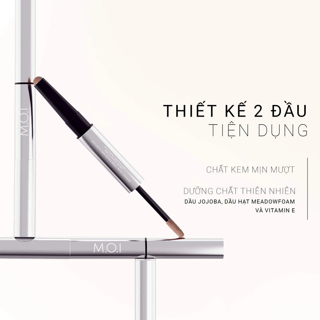Bút Trang Điểm 2 Đầu - M.O.I Perfect Dual Concealer & Contour 2.5g & 4.5g