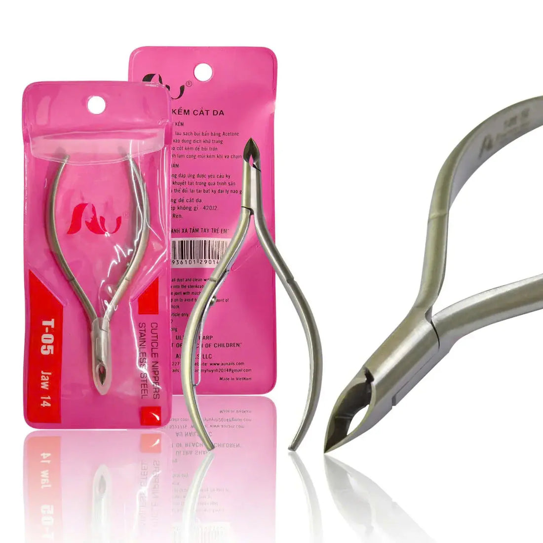 AU NAILS Essential Stainless Steel Cuticle Nipper – T-05 Jaw 14
