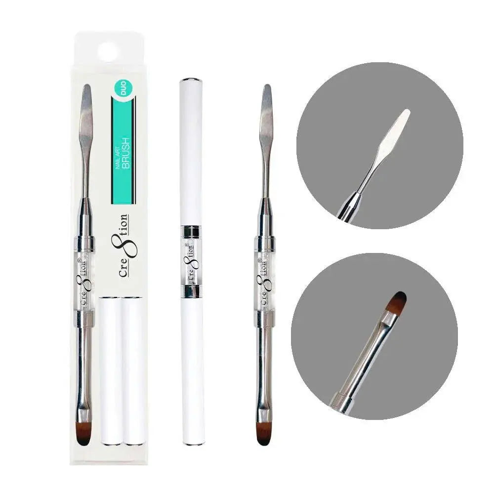 Cre8tion Dual-Ended PolyGel Brush with Spatula Tool