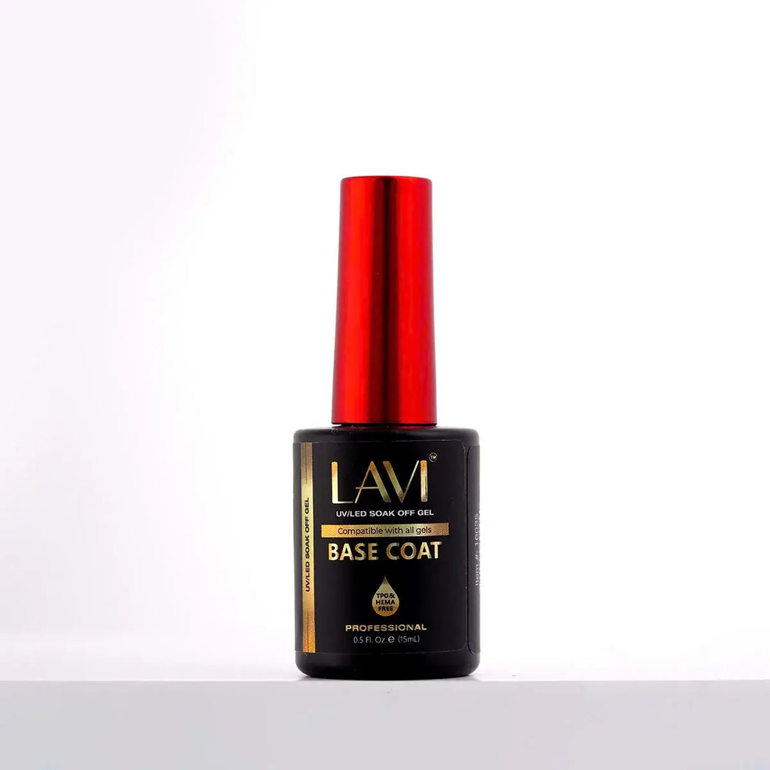 Lavi Base Coat 0.5oz (HEMA & TPO Free), V2 (PK: 25 pcs/box, 200 pcs/case)