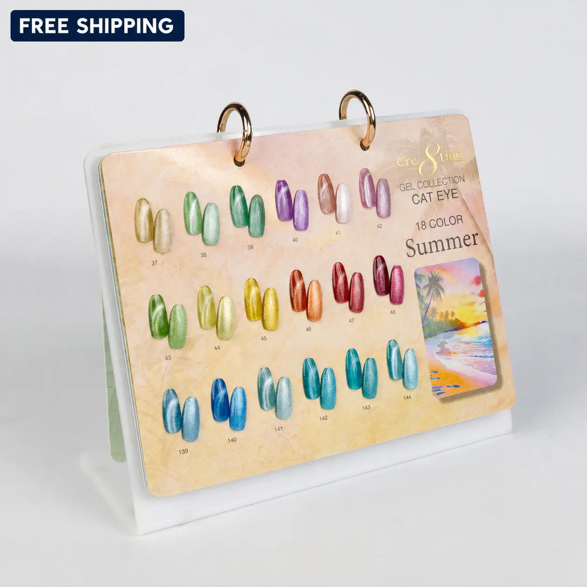 Cre8tion Four Season Cat Eye Gel Set - 81 Colors