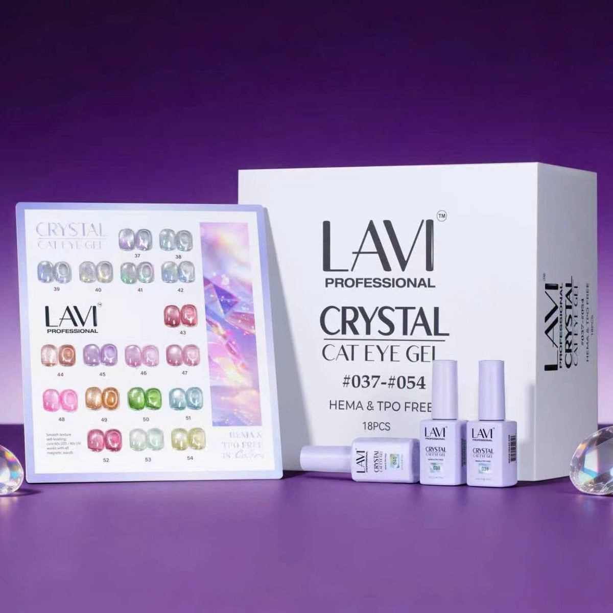 LAVI Cat Eye Kit (18 colors) - CRYSTAL (