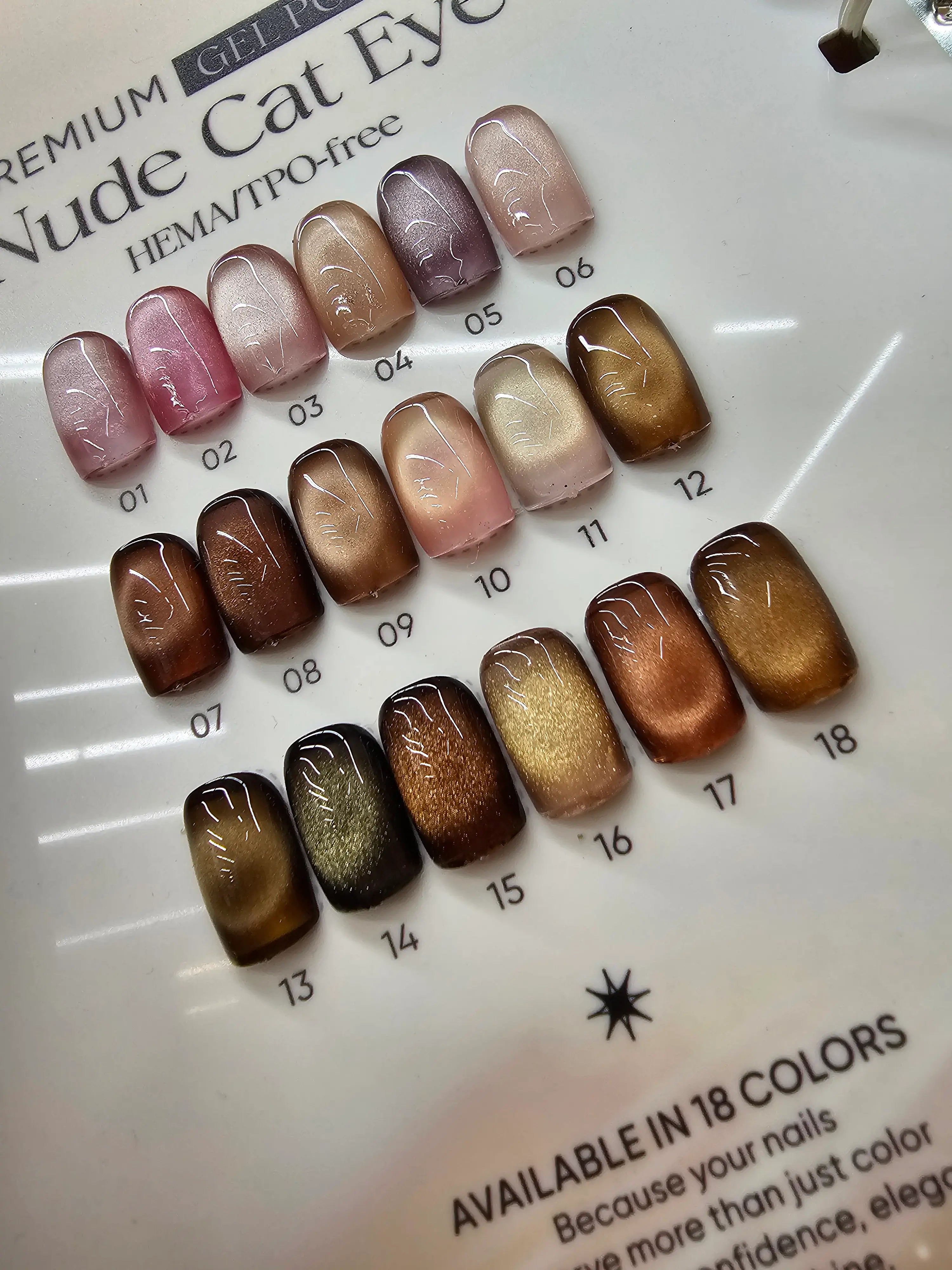 AVANI Premium Cateye Gel Fall Collection Nude Shades HEMA/TPO-Free (18 colors)