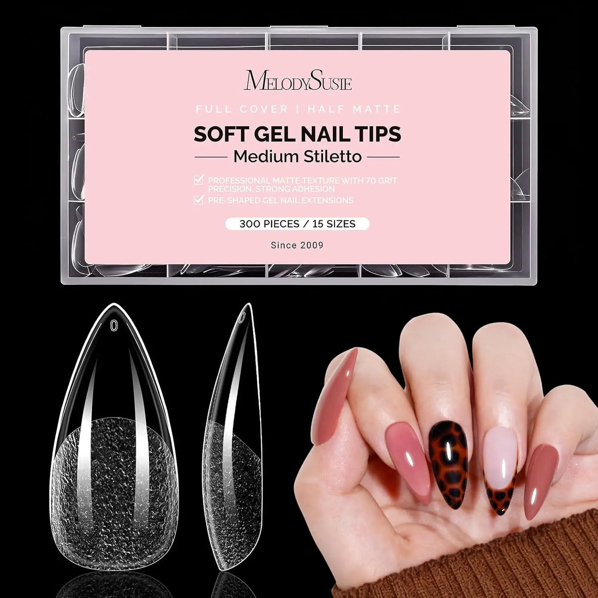 MelodySusie Nail and Toenails Tips- 300Pcs
