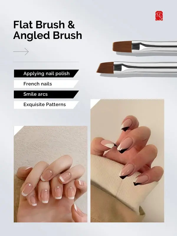 Nail Art Brushes Set (6Pcs)