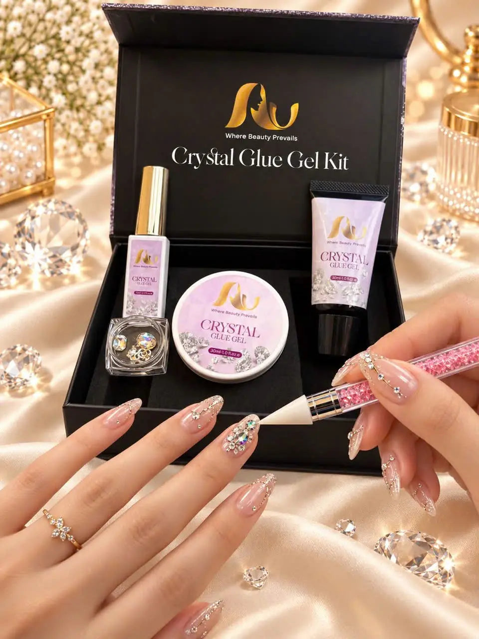 AU PRO Crystal Glue Gel Liner - No Wipe