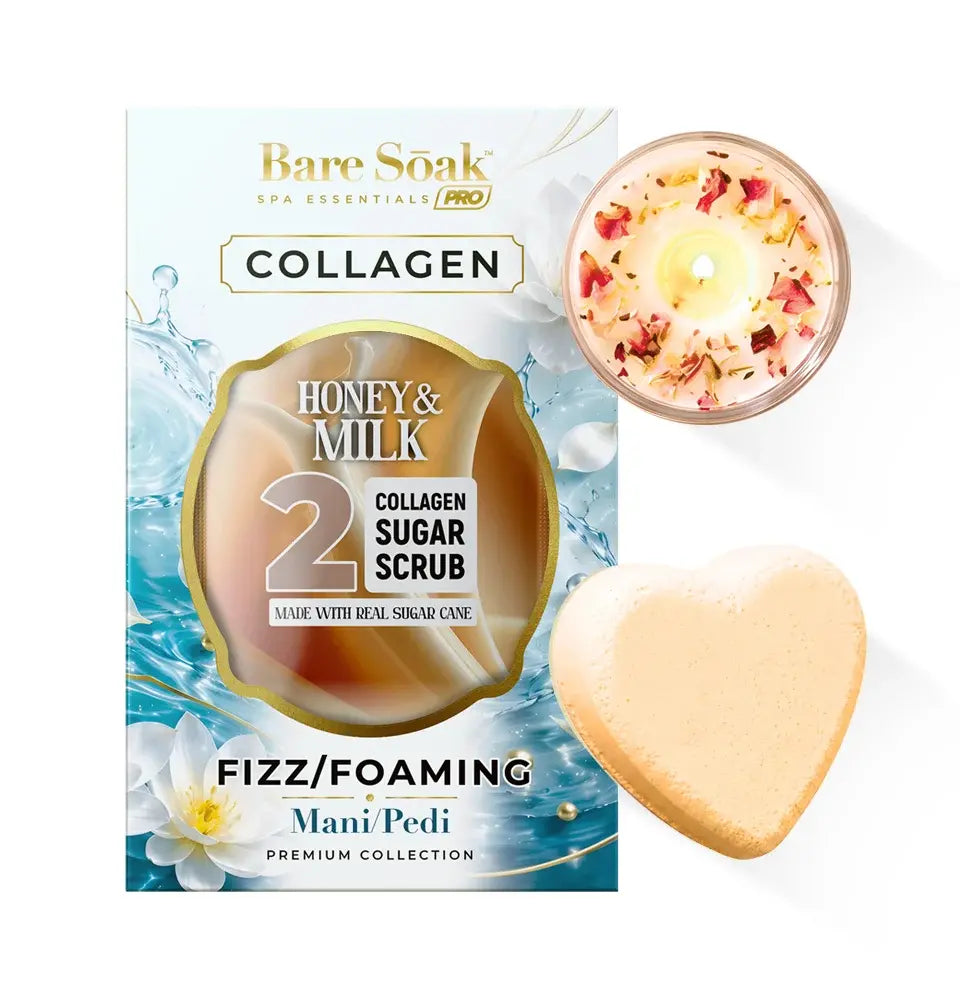 5 Steps • Collagen Pedi Bomb & Massage Candle