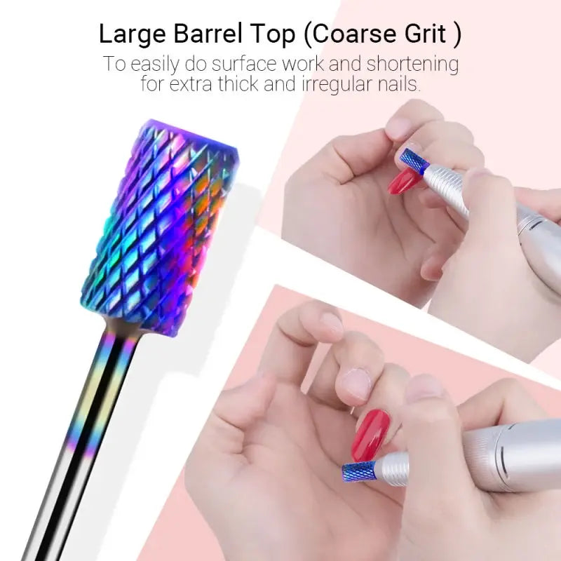 Tungsten Carbide Diamond Nail Drill Bits Set 7Pcs