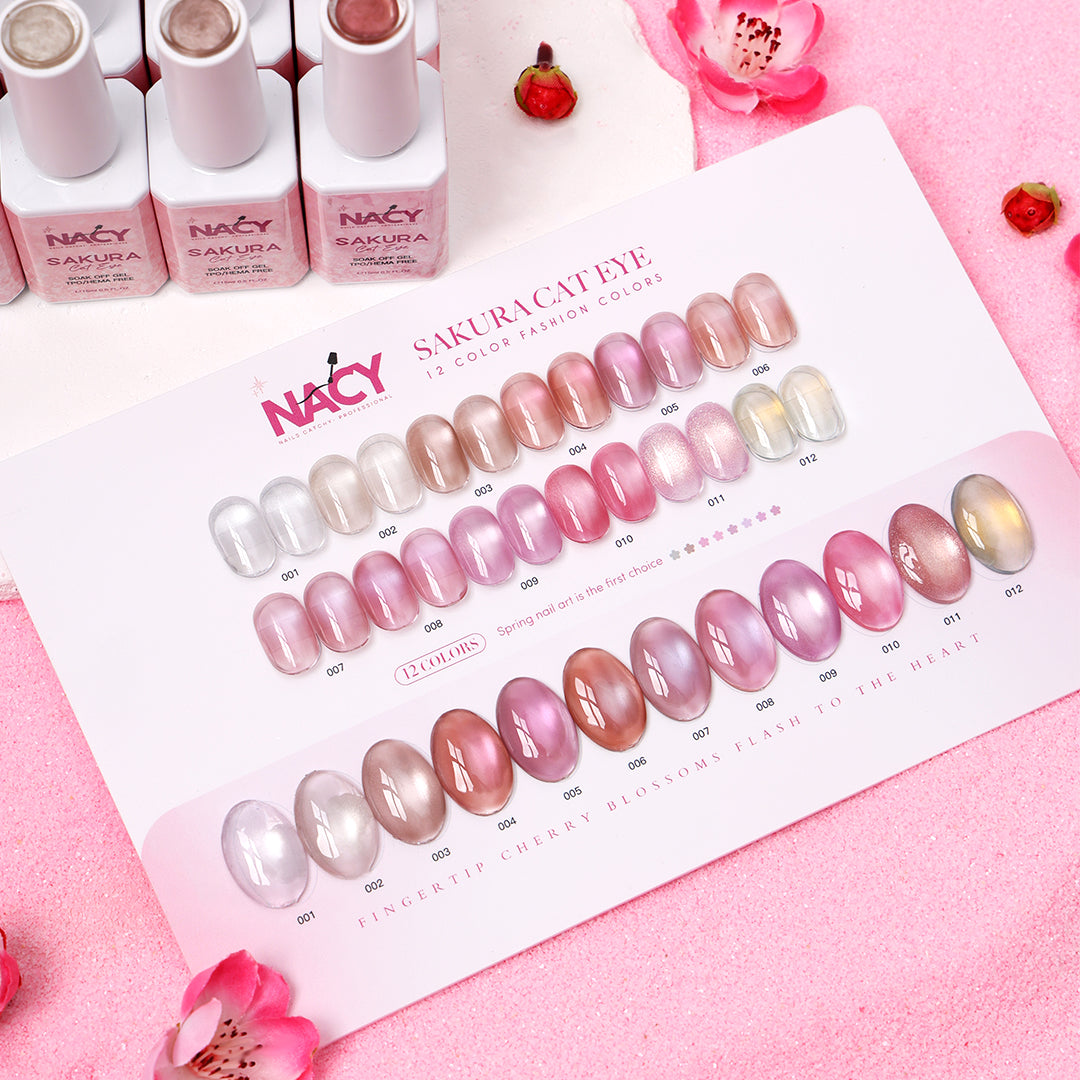 Nacy Sakura Cat Eye Gel Set – 12 Colors