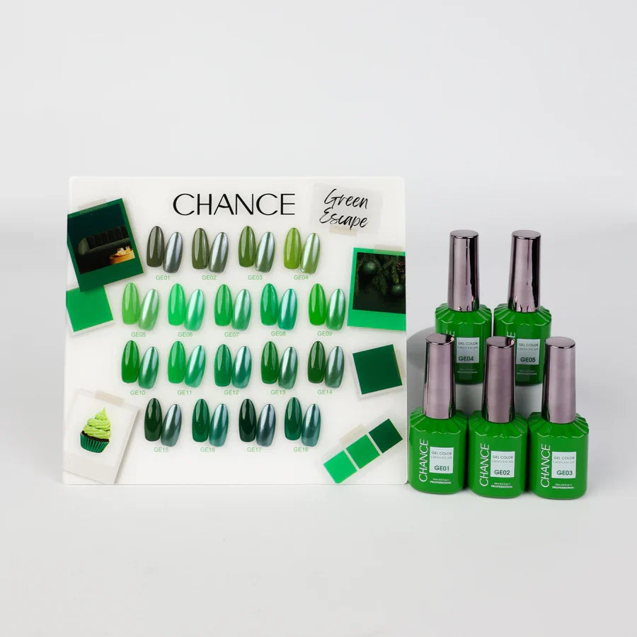 Chance Gel 0.5oz Full Kit (18 Colors) - Green Escape