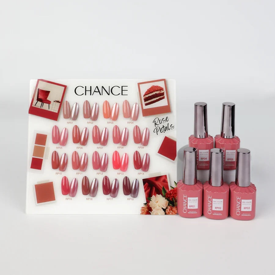 Chance Gel 0.5oz Full Kit (18 Colors) - Rose Petals