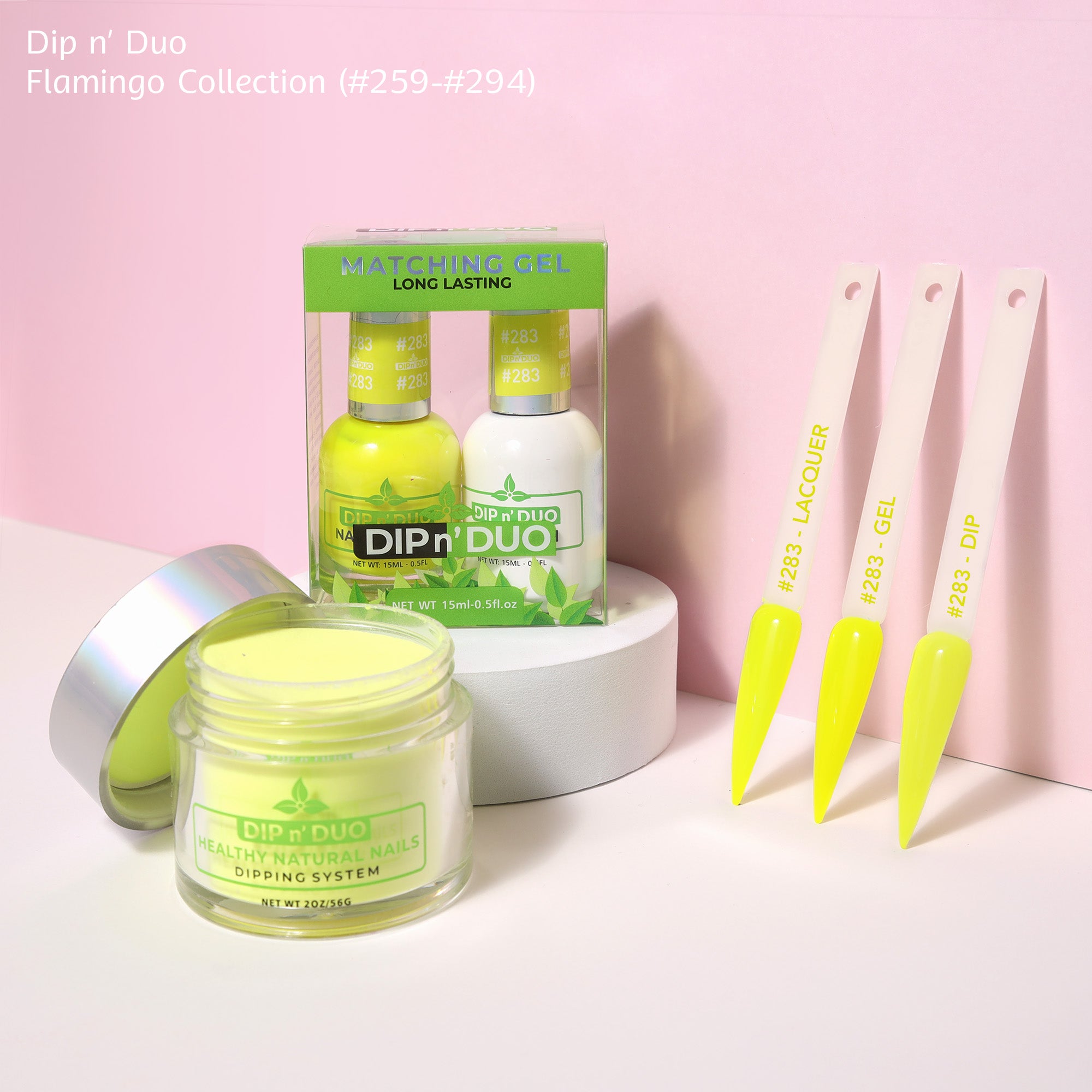 Dip n Duo Flamingo Collection Color 283 Gel polish Nail Lacquer Dipping Powder