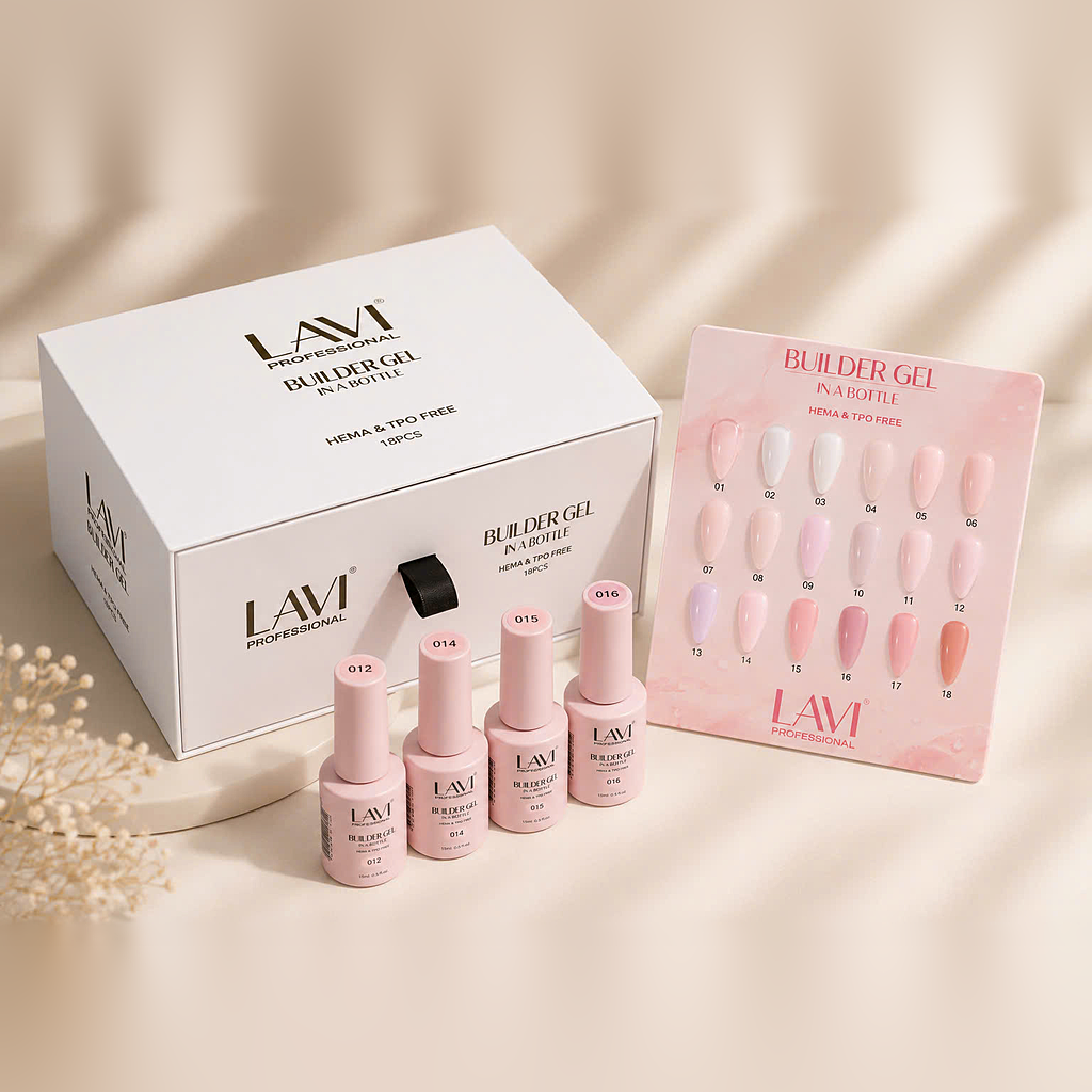 LAVI Builder Gel In A Bottle, 0.5oz (HEMA & TPO Free) Collection 000