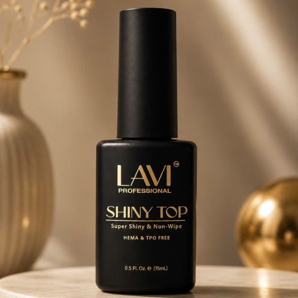 LAVI Gel 0.5oz - Shiny Top Coat Square Bottle (HEMA & TPO Free) (Pk: 216 pcs/case)