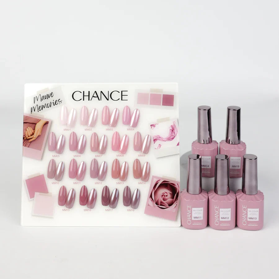 Chance Gel 0.5oz Full Kit (18 Colors) - Mauve Memories