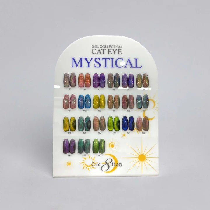 Cre8tion Mystical Cat Eye Gel Set - 21 Colors, 0.5 fl oz Each