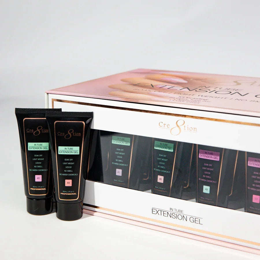 Cre8tion In Tube Extension Gel Set 24 Colors - SPRING & SUMMER (