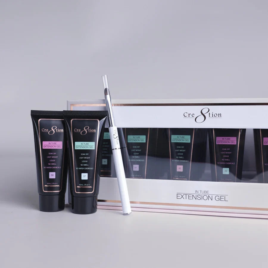 Cre8tion In Tube Extension Gel Set 24 Colors - SPRING & SUMMER (