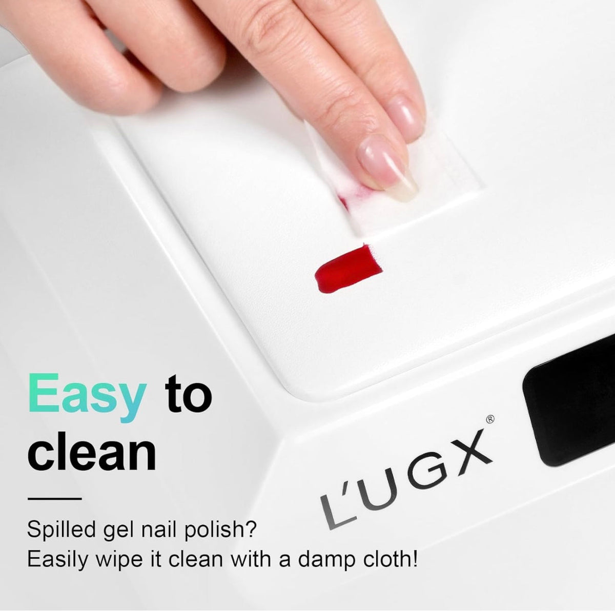 Professional Nail Curing Lamp for Gel Polish Dryer with Arm Rest Pillow & Retractable Tray