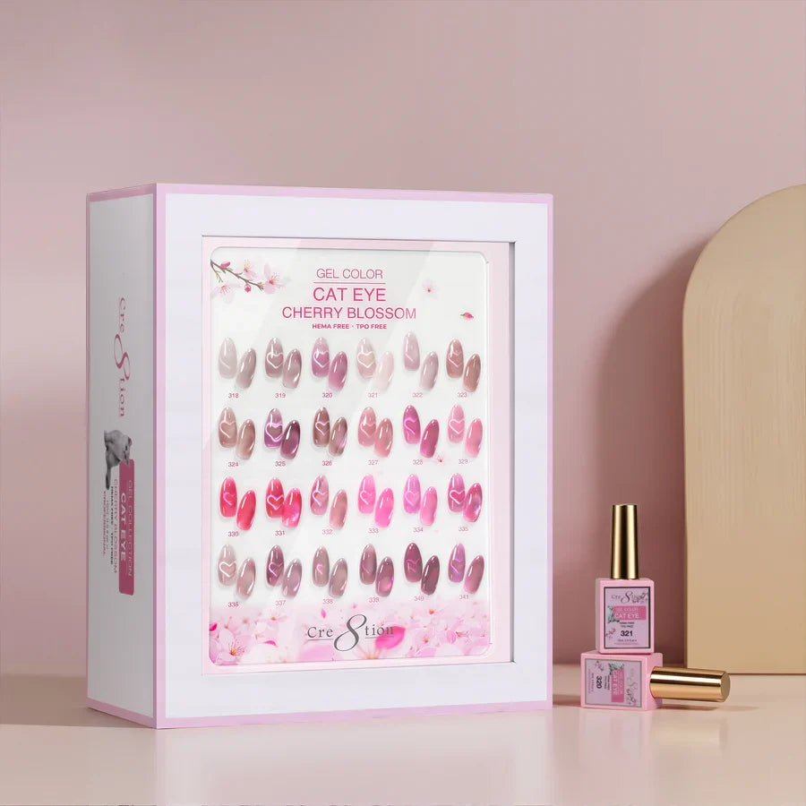 Cre8tion Cat Eye Kit - CHERRY BLOSSOM (24 colors) Collection