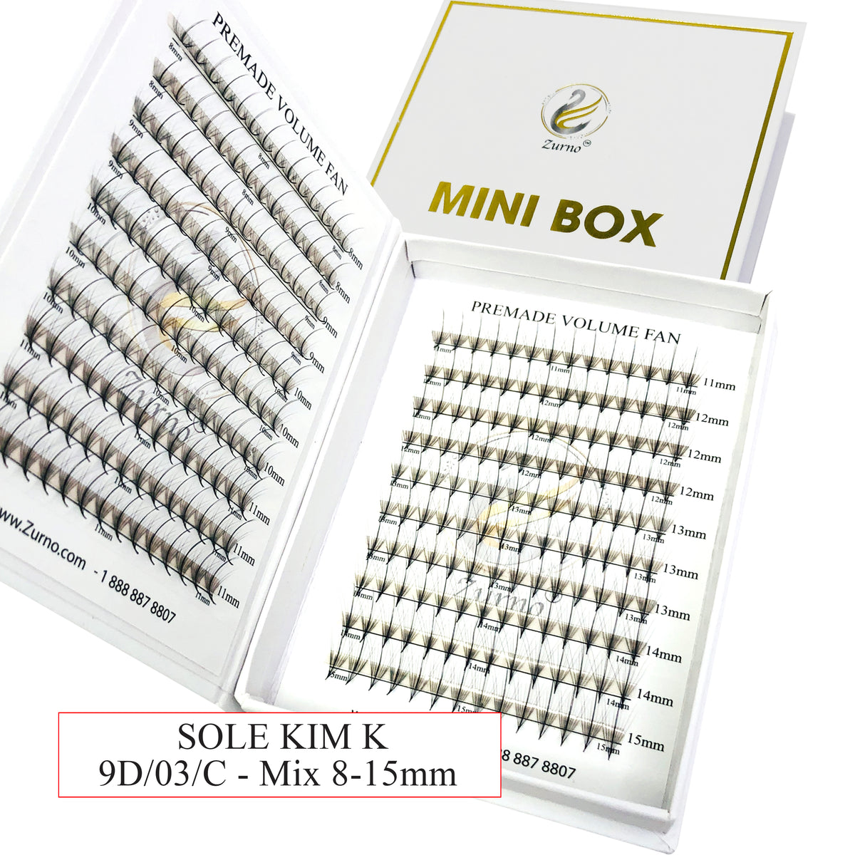 Zurno Lash - Mini Box | Camellia/Wispy - Kim K - Volume
