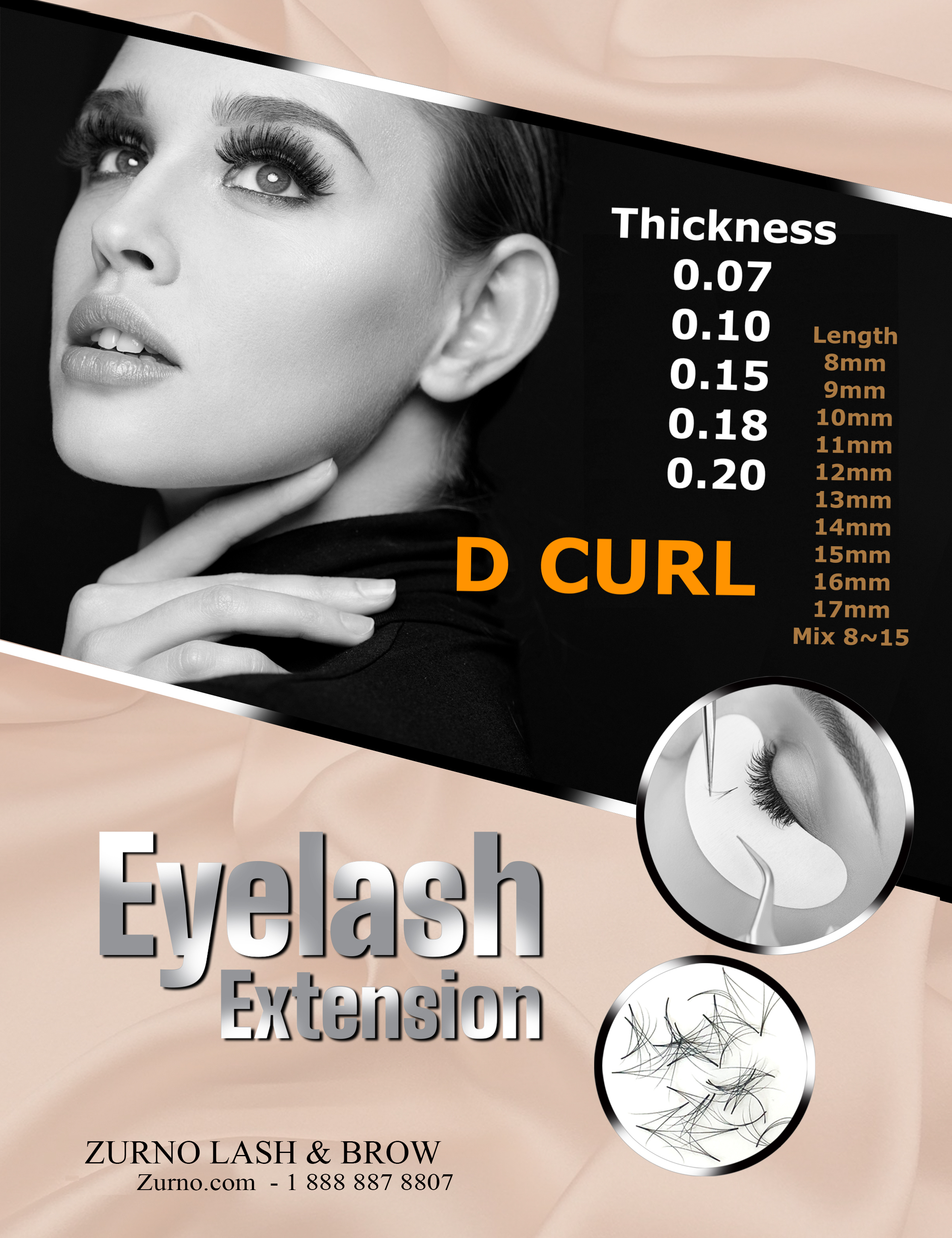 Classic Lash - D Curl - Thickness & Length Optional