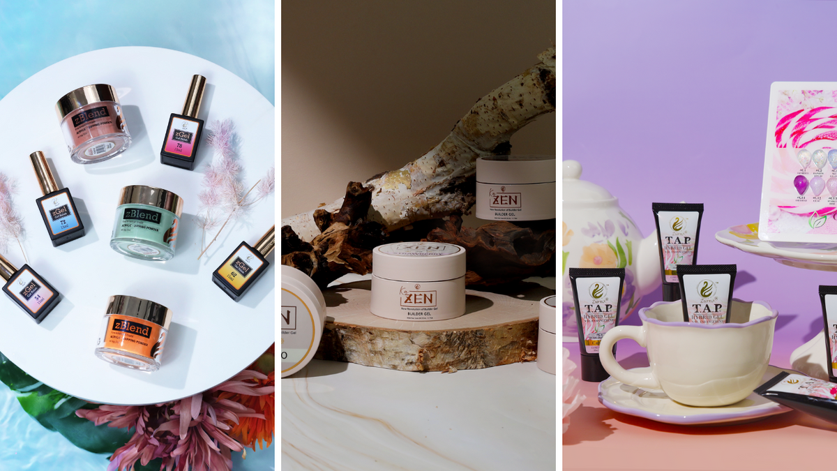 When to Use KaZEN Builder Gel, T.A.P Gel, or zBlend: A Quick Decision Guide for Nail Techs