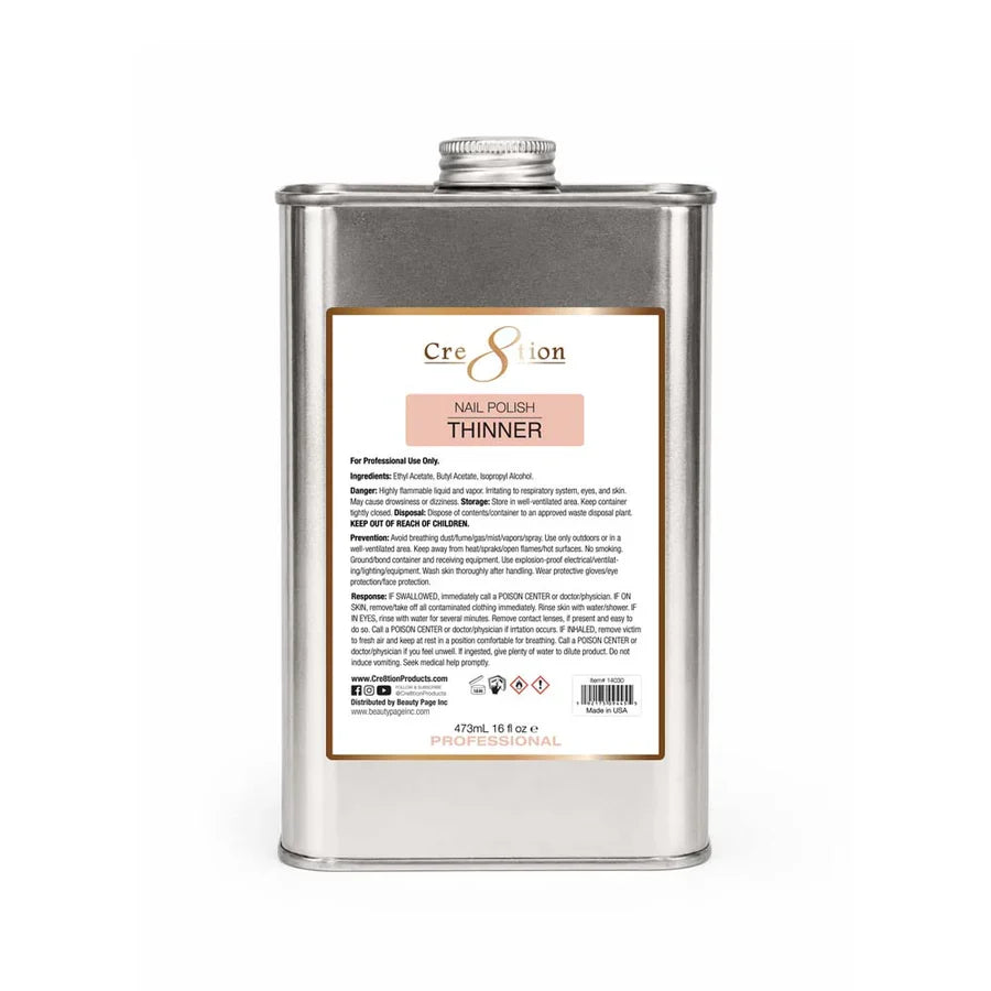 Cre8tion Nail Polish - THINNER 16oz