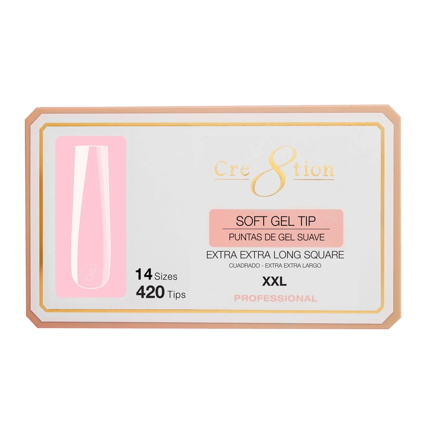 Cre8tion Soft Gel Tips - SQUARE
