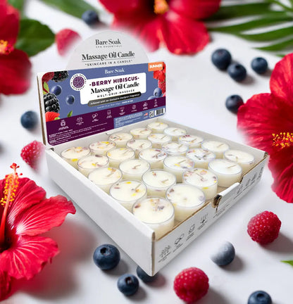 Floral Tea Light Massage Oil Candle – (50pc)