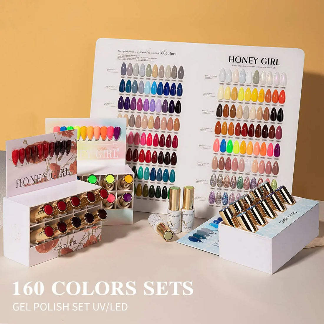 HONEY GIRL Gel Polish Set – 160 Colors - 12ml each